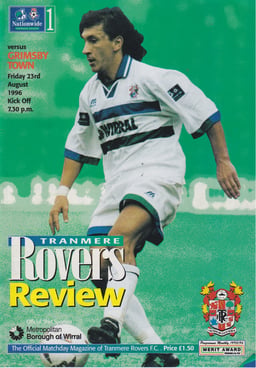Tranmere Rovers v Grimsby Town Match Programme 1996-08-23